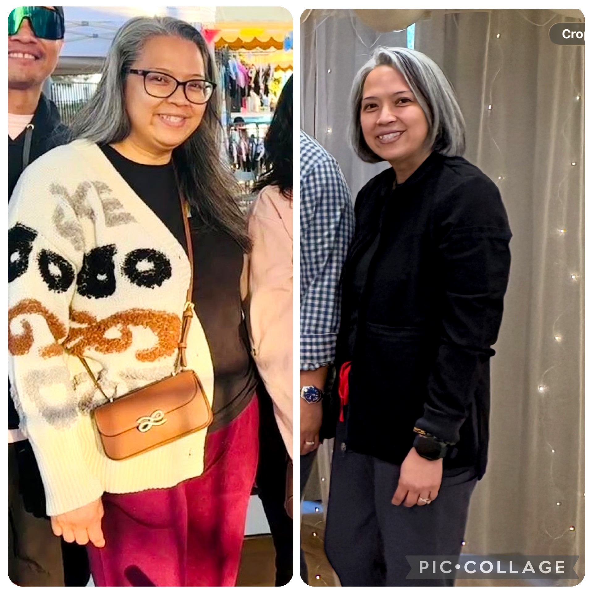 Client transformation — before and after GLP-1 weight loss program at The Hydro Drip Bar